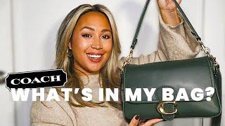 WHAT'S IN MY COACH PURSE? | Soft Tabby Shoulder Bag Review 2024 + What Fits In It