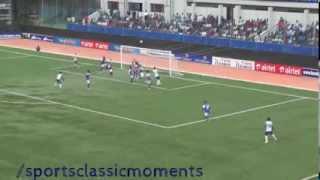 Clifford Miranda Wonderful Free Kick against Bengaluru FC !! 23-10-2013