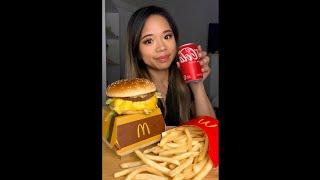 ASMR MCDONALD's BIG MAC & FRIES | Eating Sounds