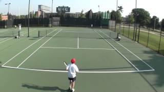 Andrei, 12 years old, playing outstanding tennis at U12 L1 Midwest Closed - Jun 2013