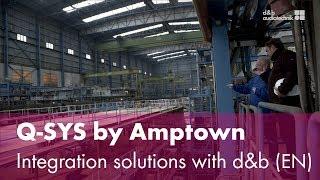 Q-SYS by Amptown System Company. Third-party integration solutions with d&b (EN)