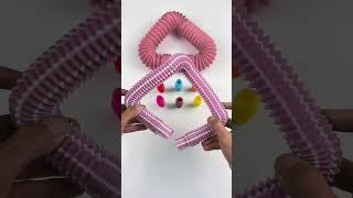 Mini Creation ASMR Crunchy ALL POP #diy #satisfyingvideos#relaxing #creative #oddasmr #poptubesounds