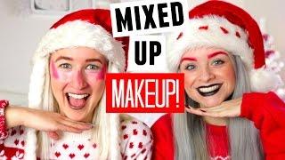 THE MIXED UP MAKEUP CHALLENGE WITH SOPHIE LOUISE!! | sophdoesnails