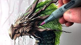 Let's Draw an EARTH DRAGON - FANTASY ART FRIDAY