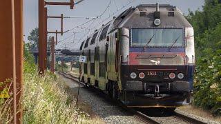 Weathered Class ME Locomotives between Næstved and Køge