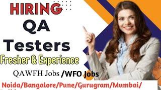 Software testing Jobs 2024 | Manual & Automation Testing | Fresher & Experience Jobs | Tech Bharat