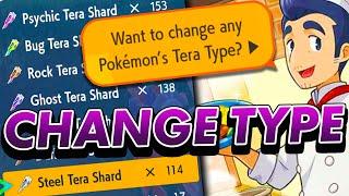 How to change TERA TYPES & get TERA SHARDS in Pokemon Scarlet and Violet