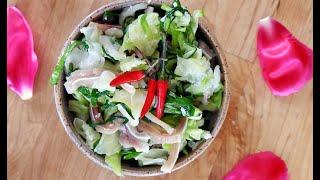 How to make Lao Pickled Cabbage - Som Pak Galum