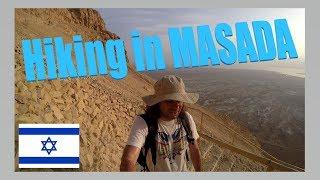 Hiking to the ancient fortress of MASADA in Israel