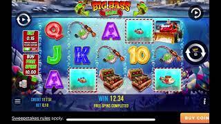 BIG BASS CHRISTMAS BASH (WOW VEGAS CASINO) $10 BONUS BUYS