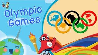 2024 Olympic Games for Kids  (Learning Video for Kids) The Olympics for Kids - Paris 2024