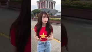 Lê Bống phát hiện Quốc Kỳ Việt Nam khổng lồ trên bầu trời 2/9 | TikTok Trend #shorts