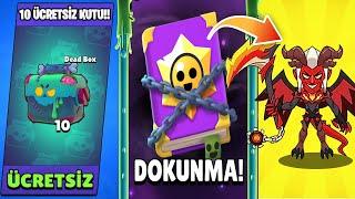 HERKESE ÜCRETSİZ 10 KUTU HEDİYE , GİZEMLİ KİTAP VEE - Brawl Stars