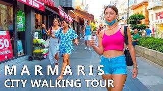 Marmaris City Walking Tour, Muğla Turkey. 4K