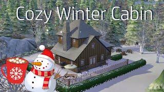 Sims 4 Speed Build: Cozy Winter Cabin