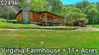 Virginia Farmhouse For Sale | $249k | 11+ Acres | Virginia Real Estate For Sale | Outbuildings