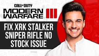 FIXED MW3 XRK Stalker Sniper Rifle No Stock Issue