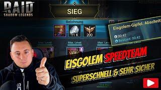 Raid Shadow Legends Eisgolem Speedrun | Sehr sicher und einfach