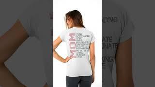 Rhinestone MOM design template. on tshirt #viral #crystal #corel #trw