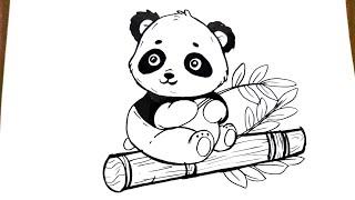 How to Draw a Panda  Easy Panda Drawing