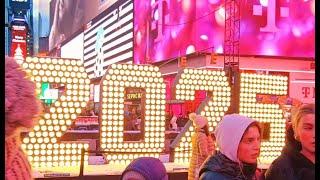  New York Times Square  Saturday Night Winter Walk ️ Farewell to 2024 "