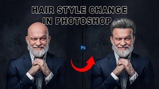 How To Change Hair Style Or Hair Replacement In Photoshop | Photoshop New Tricks