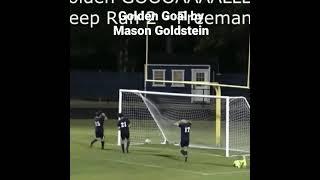 Deep Run Men’s Soccer-Golden Goal by Mason Goldstein #9