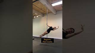 Beginner Pole Dance Combo// Beginner Pole Tutorial #poledance  #polefitness