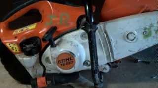 PART 1      "THE TEAR DOWN"       STIHL TS 420 TOP END REBUILD