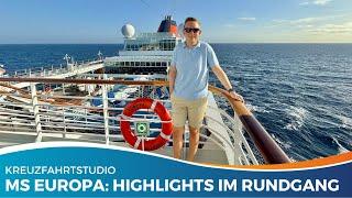 MS EUROPA im Rundgang - Luxuriöse Highlights nach der Werft 2024!