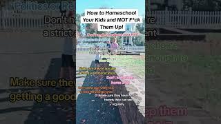 How to Homeschool Your Kids and NOT F*ck Them Up!  #homeschooling