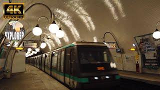 10 Most Beautiful Subway Stations in PARIS【4K】