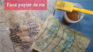 Faux papier de riz