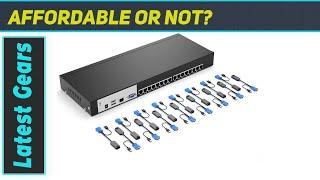 MT-VIKI 16 Port Cat6 Extended Rack KVM Switch - The Ultimate 1U KVM Solution!