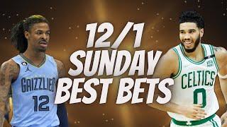 Best NBA Bets, Player Prop Picks, Parlays, Predictions FREE Sunday Today December 1st 12/1