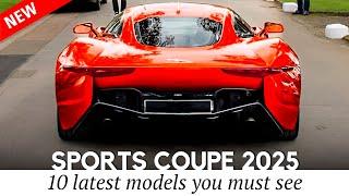 10 New Sports Coupes for 2024-2025 MY (Interior and Exterior Review)