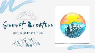 Sunset Mountain| Speed Painting