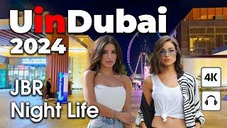 Dubai Live 24/7  Wonderful JBR, Night Life [4K ] Walking Tour