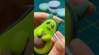 Clay Mixing Ideas: Avocado&Cat? Avocat  #clay #asmr #diy