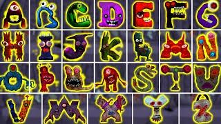 New NIGHTMARE Alphabet Lore (A - Z) ALL PHASES  FNF New Mod (Roblox Alphabet Lore Chapter 3)