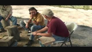 rabbitstick primitive skills gathering 2011 part 1 knapping