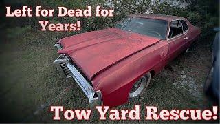 Pontiac Grand Prix TOW YARD Rescue! Will it Run after Years of Neglect?