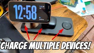 SUNGUY 3 in 1 Wireless Charging Station Review - 15W Fast Magnetic Wireless Charger Magsafe