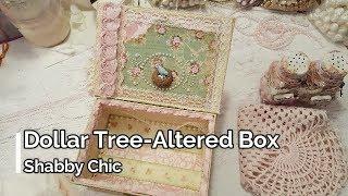 Dollar Tree Altered Box Shabby Chic