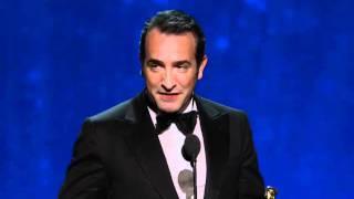 Jean Dujardin Wins Best Actor: 2012 Oscars