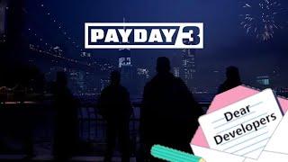 An Open Letter to Payday 3 Developers