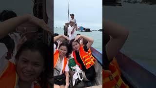 Qua Hòn Sơn đi thuyền ra bè chỗ chèo thuyền sup #honson #ymt63 #shorts