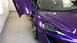 Mclaren 570s Spider MSO Mauvine Blue - ceramic coating deatailing