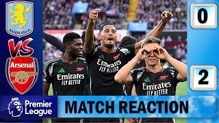 Leandro Trossard Big Impact !!! Aston Villa 0 - 2 Arsenal | Match Reaction !!