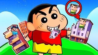 Hungry Shinchan Trying To Eat The World  | Shinchan Roblox Funny Game 